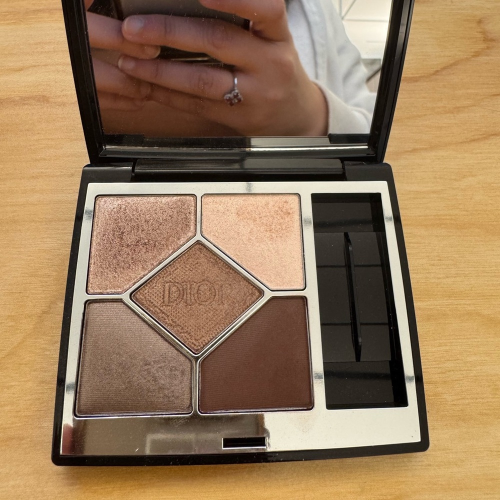Dior Brown and Cream Eyeshadow Palette 669 soft cashmere